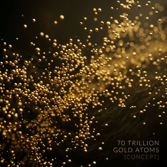 70 Billionen Goldatome